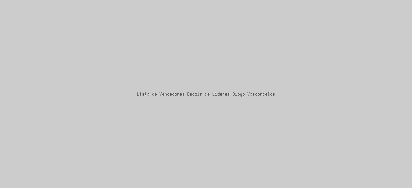 Lista de Vencedores Escola de Líderes Diogo Vasconcelos